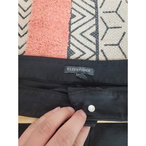 EILEEN FISHER BLACK ZIPPER ANKLE PANTS, SX XL - Picture 13 of 16